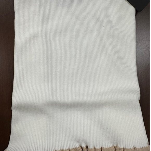 NWT Lulus Preppy Tendencies Ivory Ribbed Knit Ruffled Mini Sweater Skirt - Picture 5 of 7